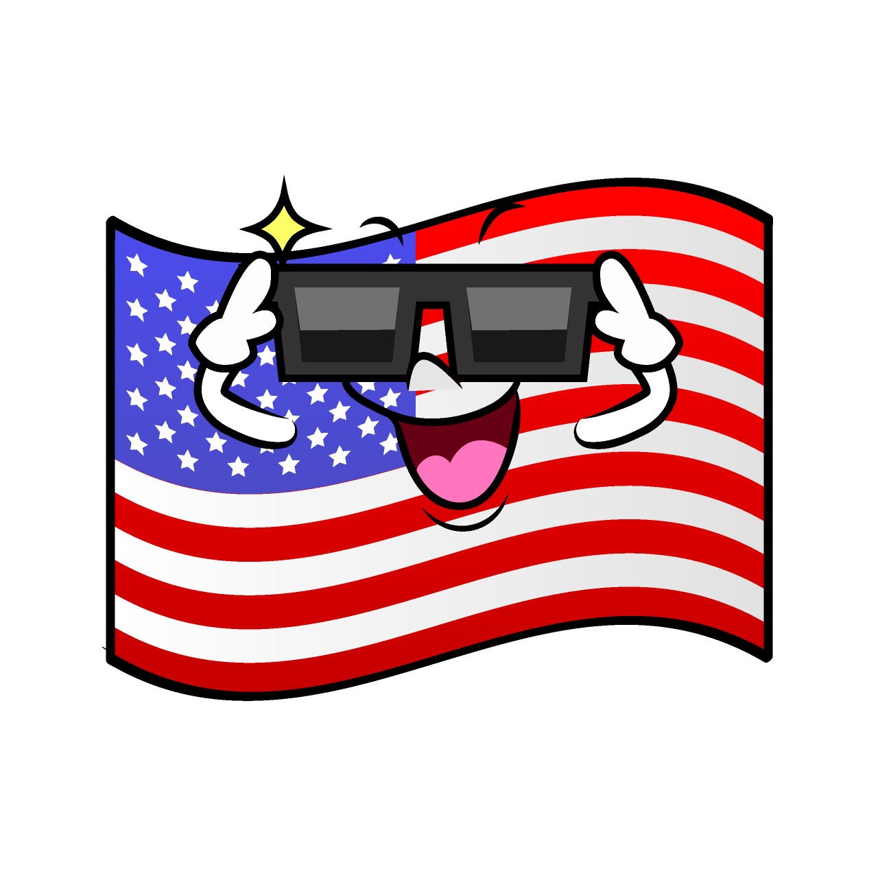 かっこいいアメリカ国旗