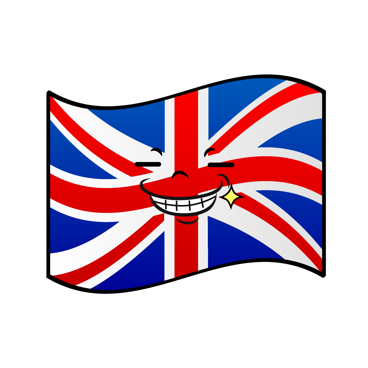 ニヤリのイギリス国旗
