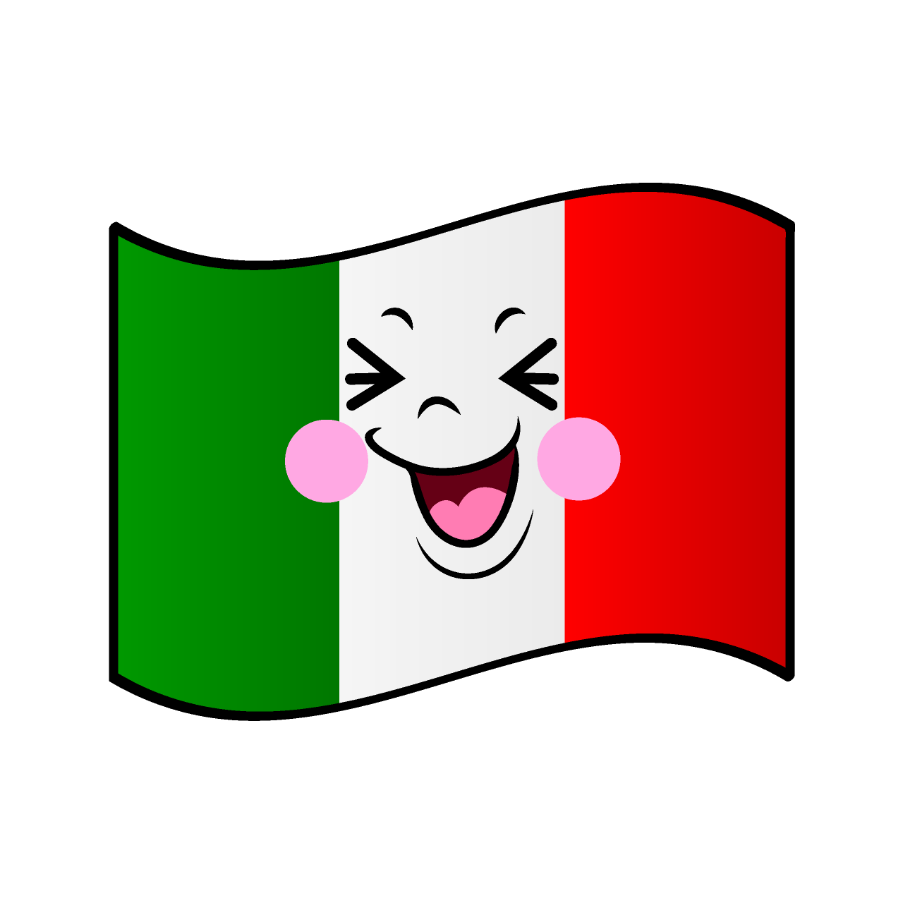 Laughing Italian Flag