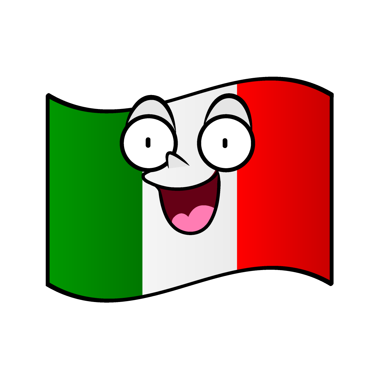 Surprised Italian Flag