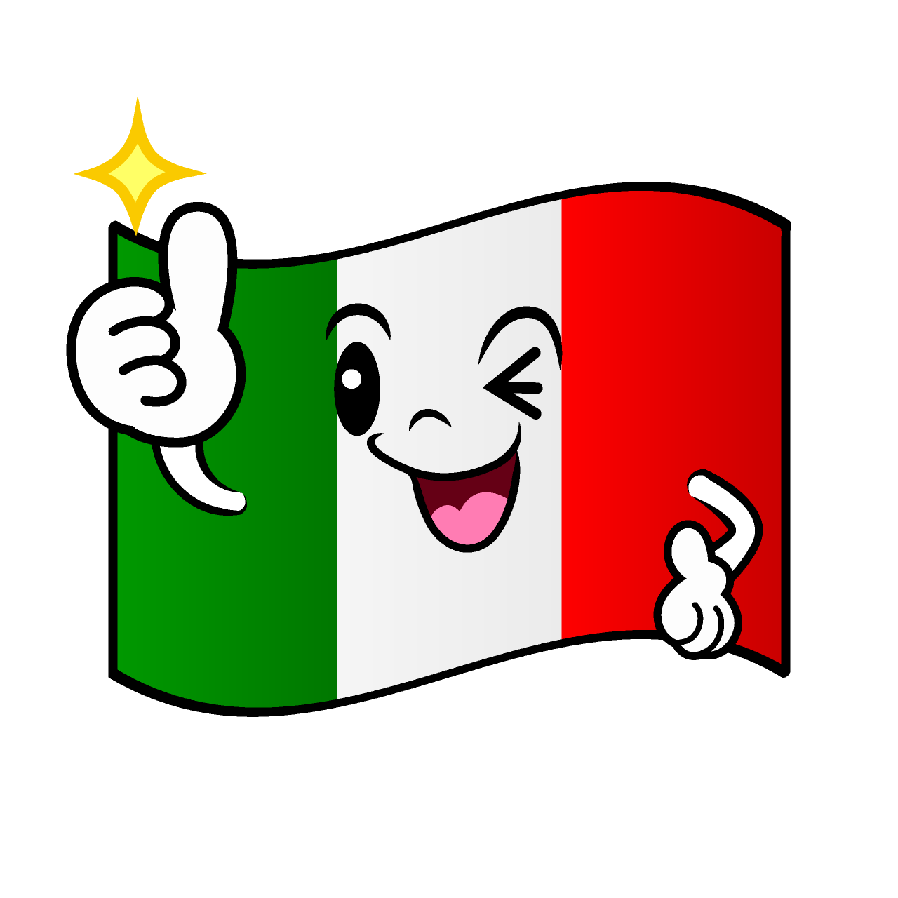 いいね！のイタリア国旗