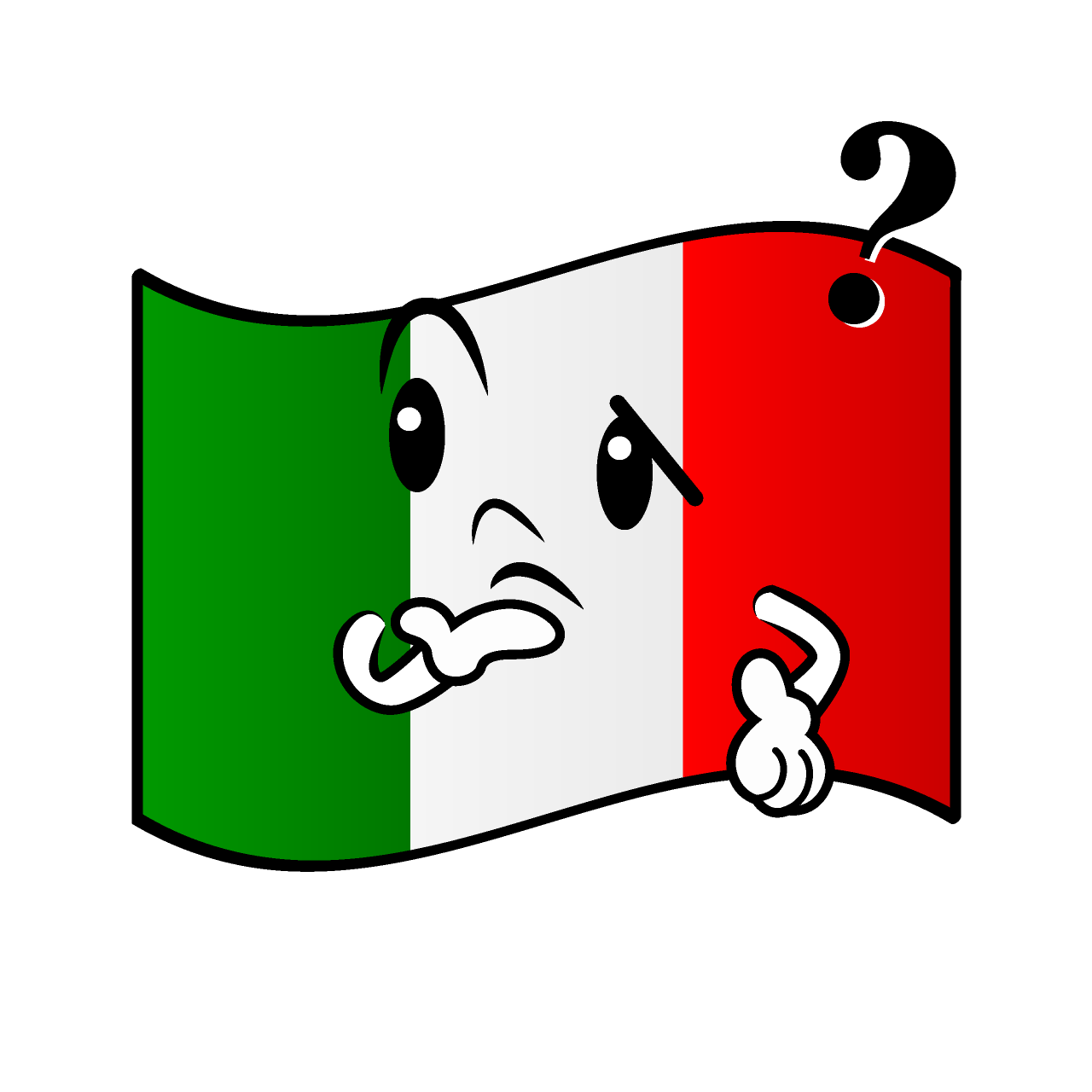 考えるイタリア国旗