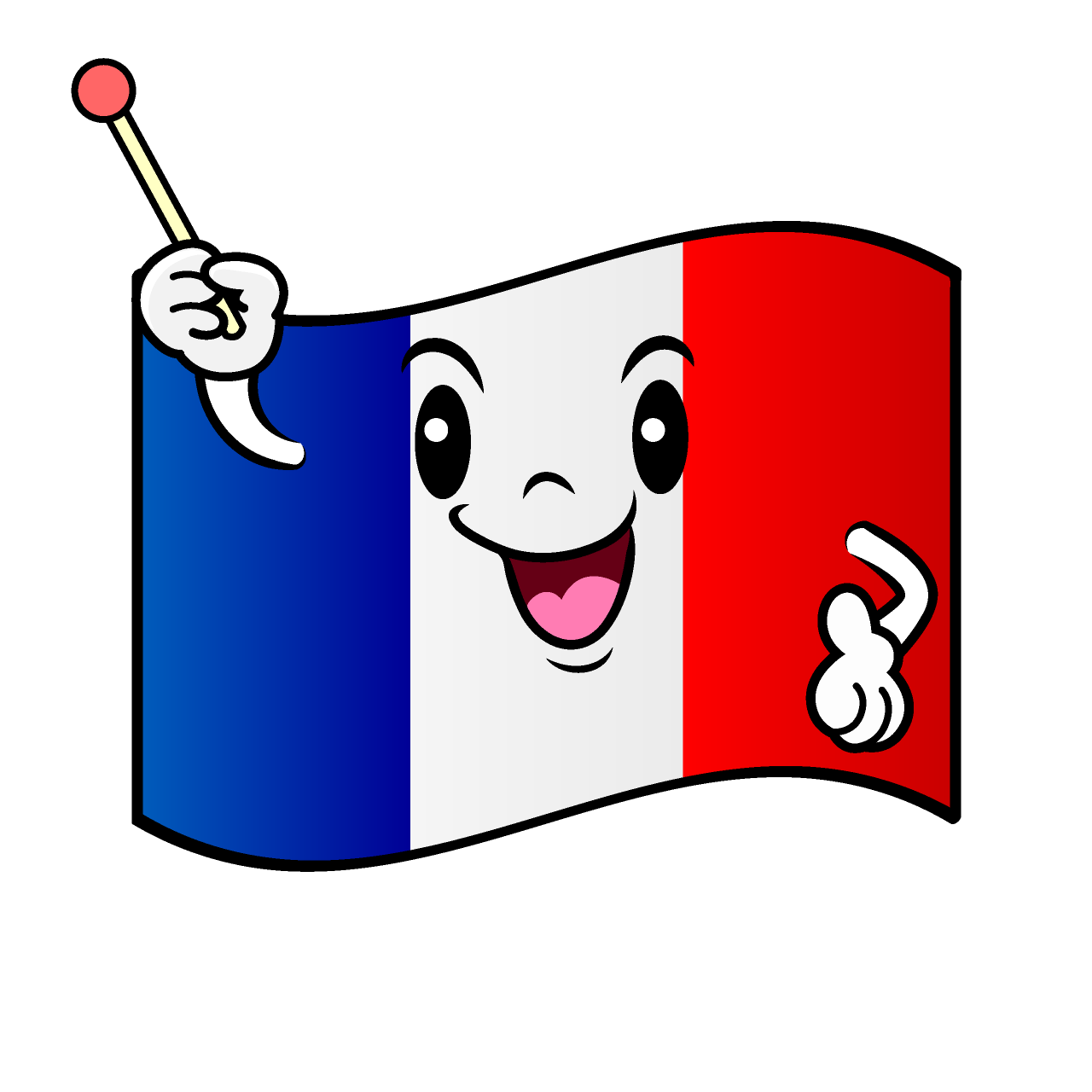 Speaking French Flag