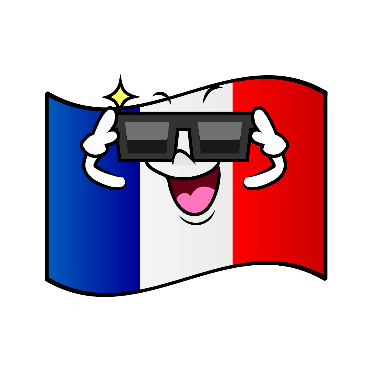 かっこいいフランス国旗