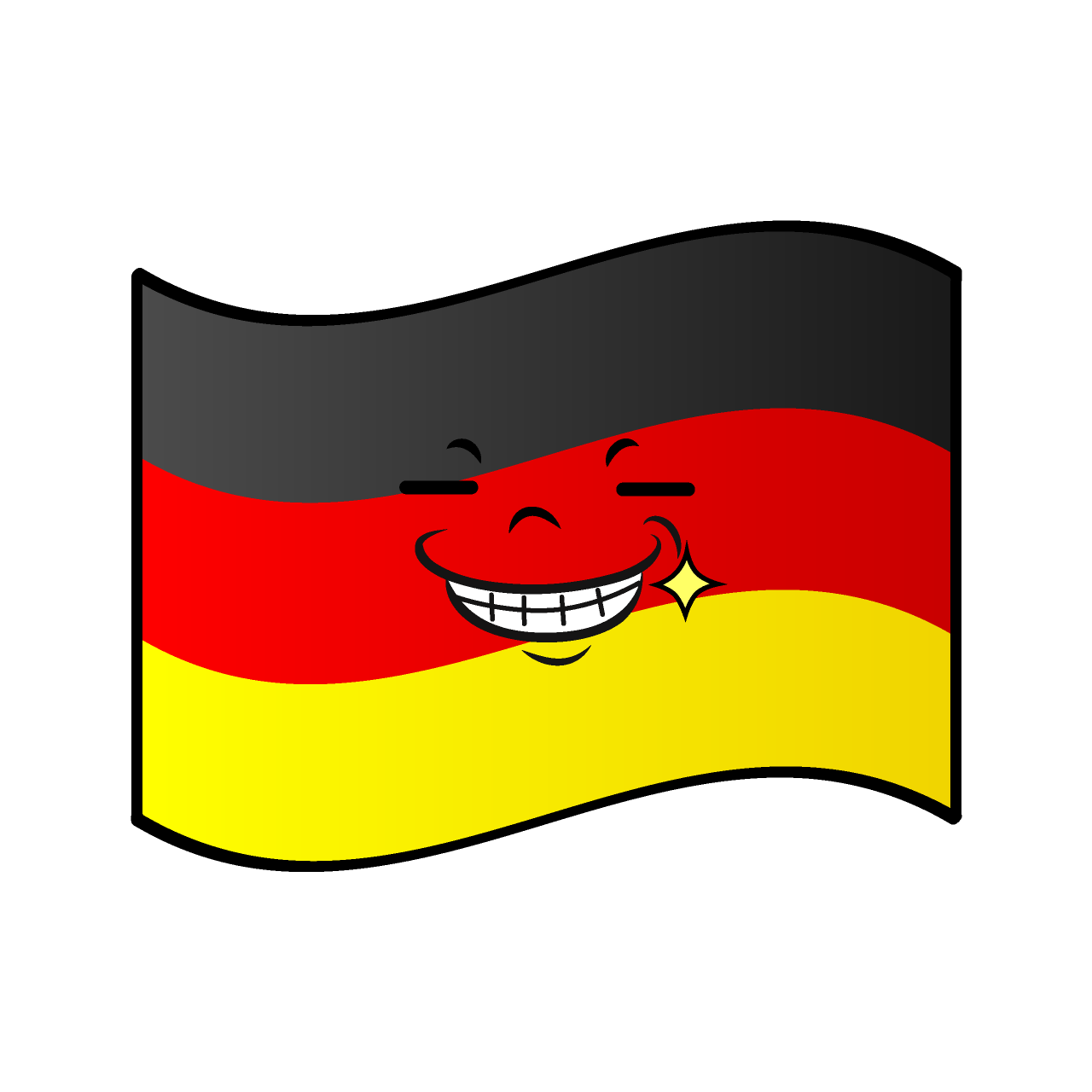 ニヤリのドイツ国旗