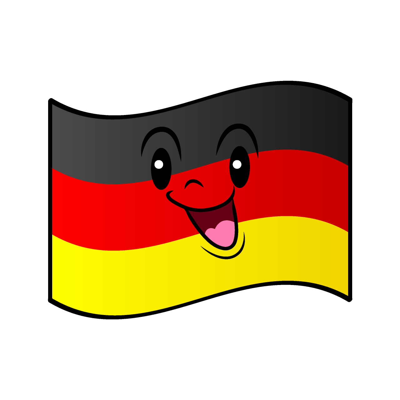 Singing German Flag