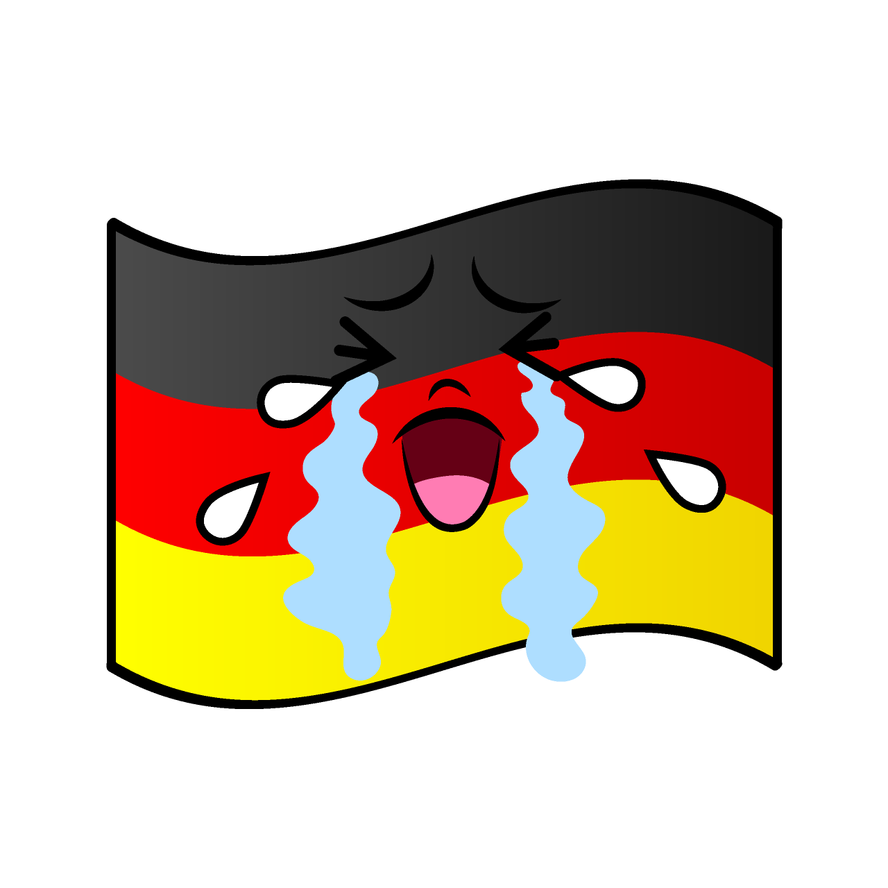 Crying German Flag