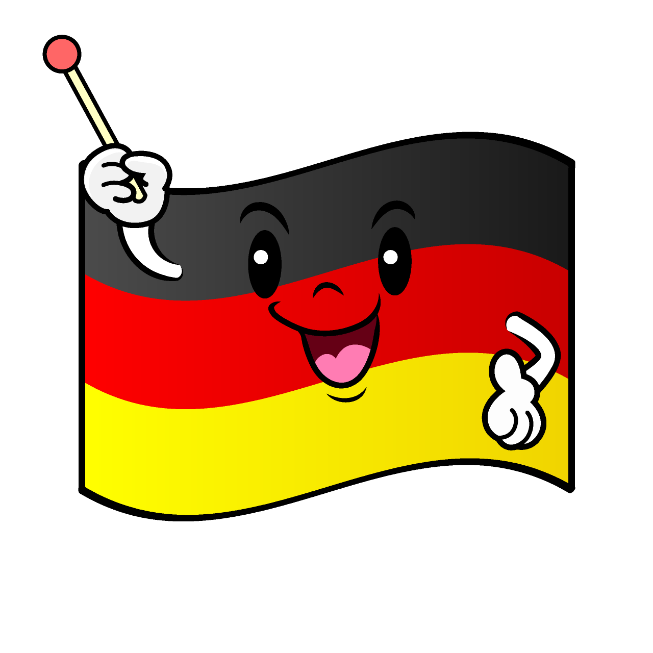 Speaking German Flag