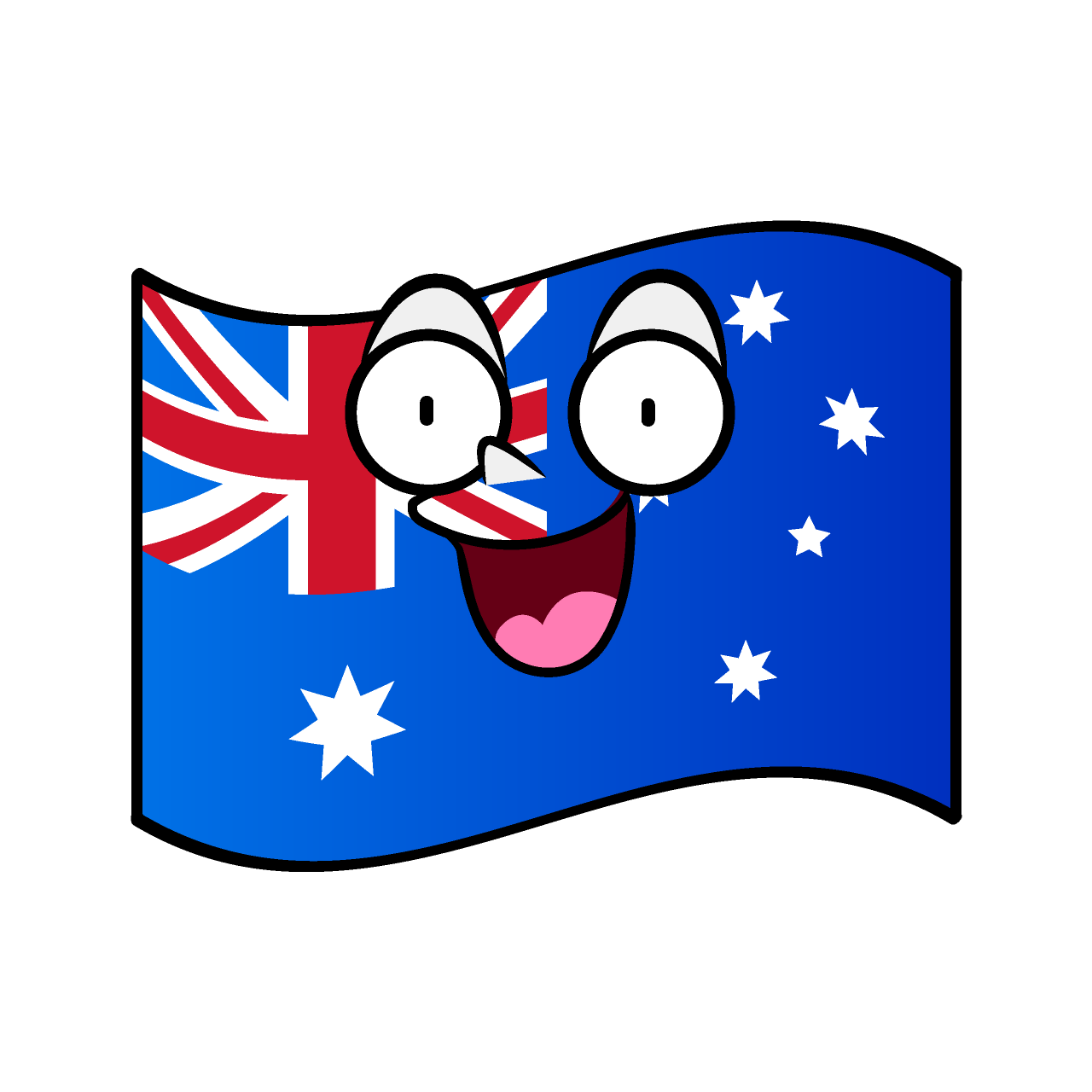 Surprised Australian Flag