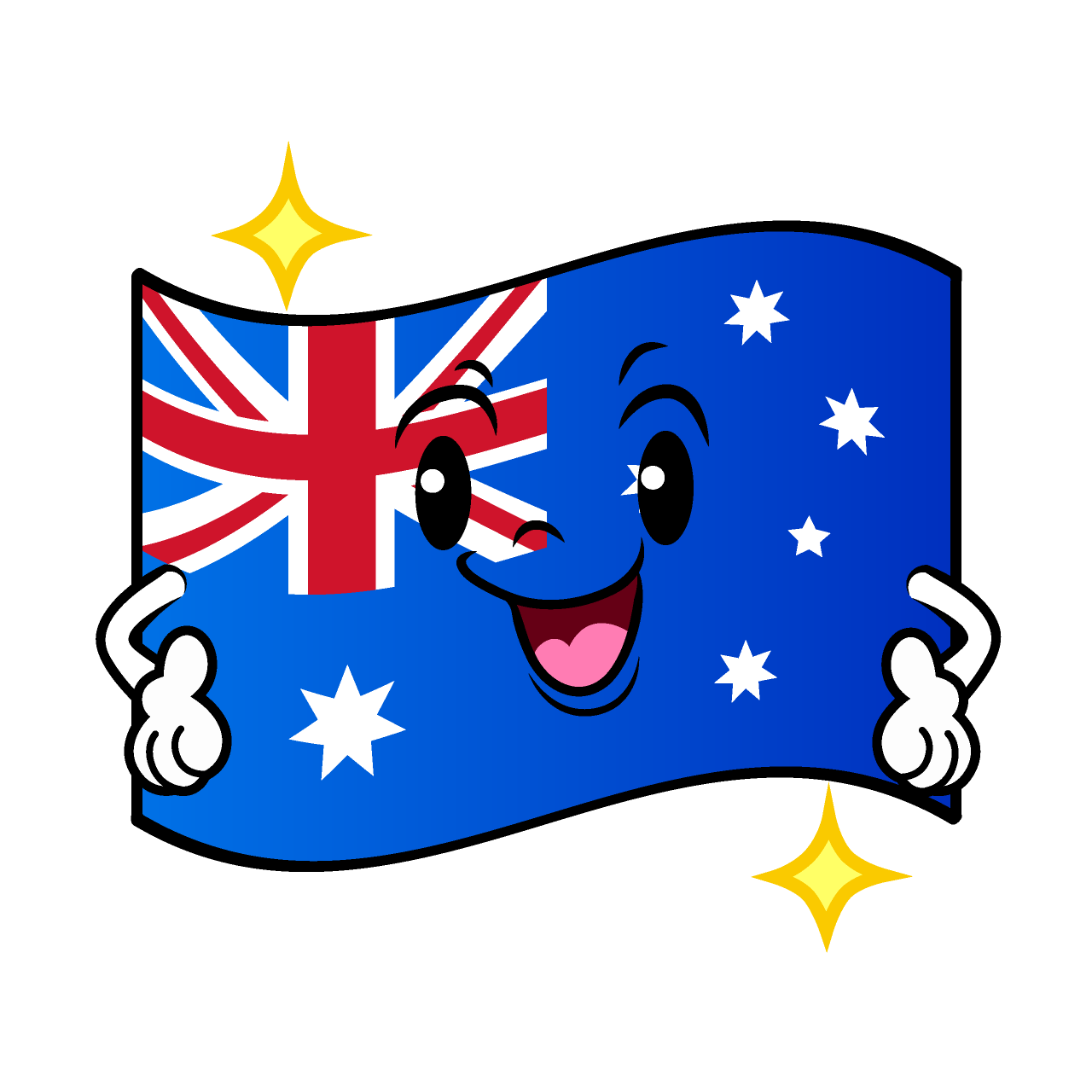 Sparkling Australian Flag