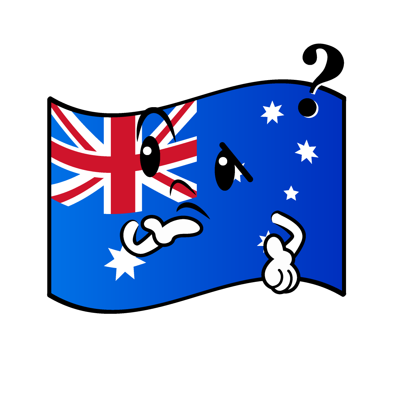 Thinking Australian Flag
