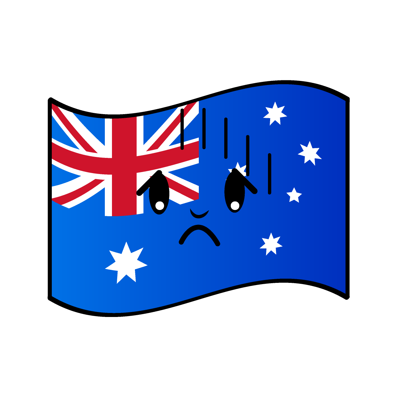 Depressed Australian Flag