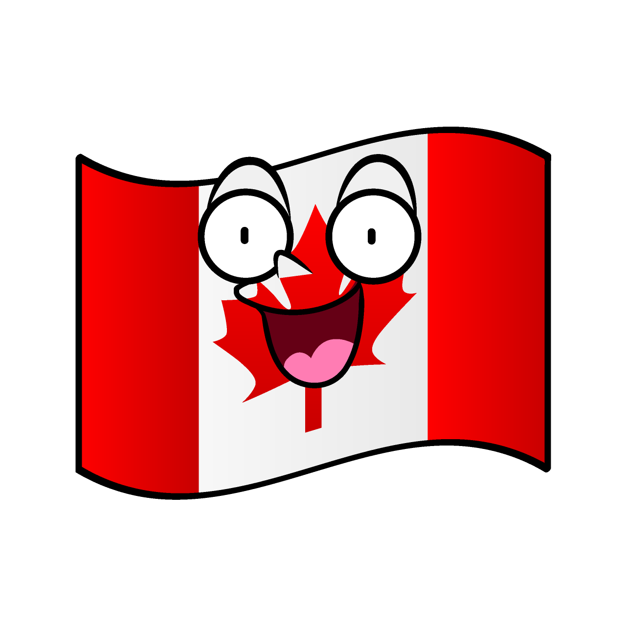 Surprised Canadian Flag