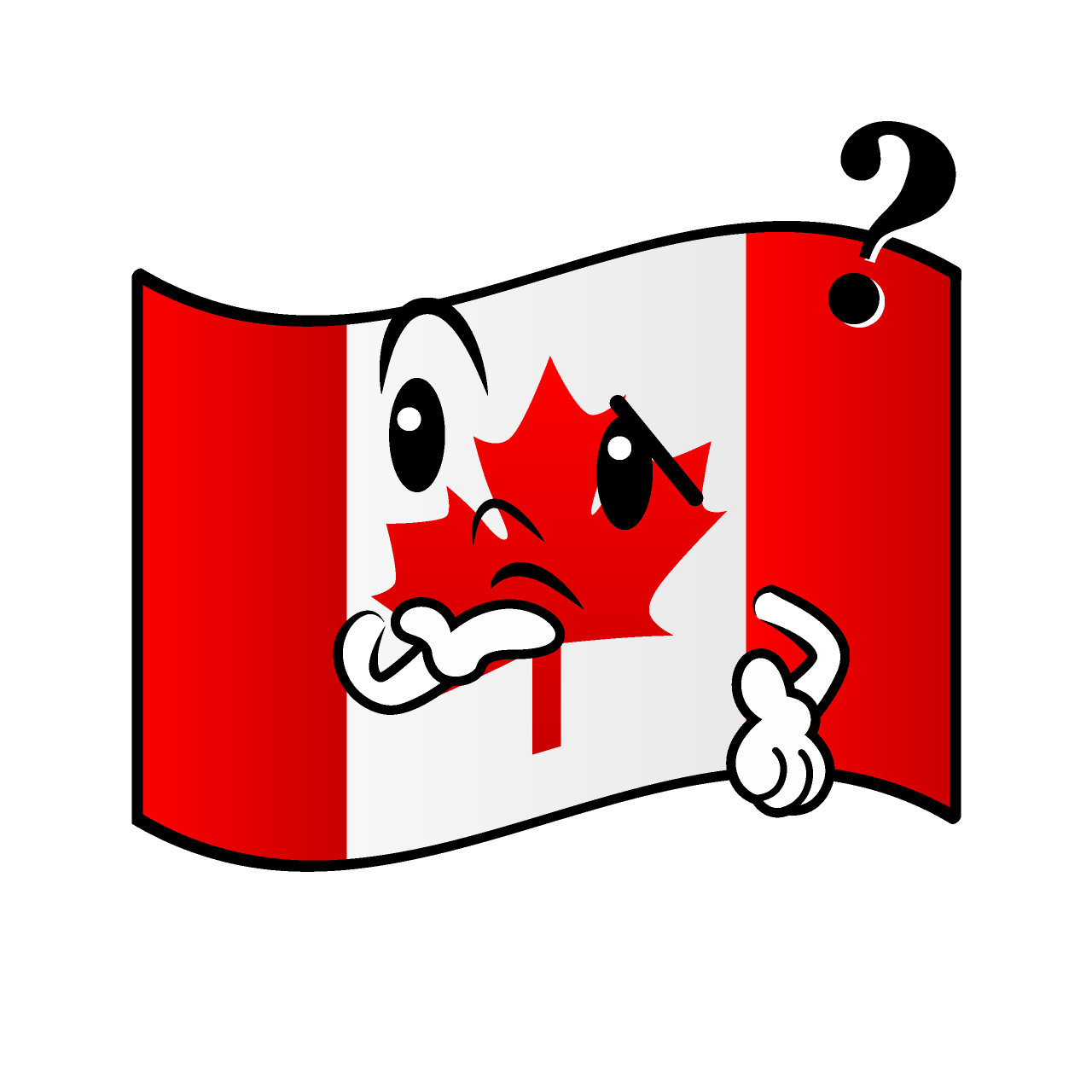 Thinking Canadian Flag
