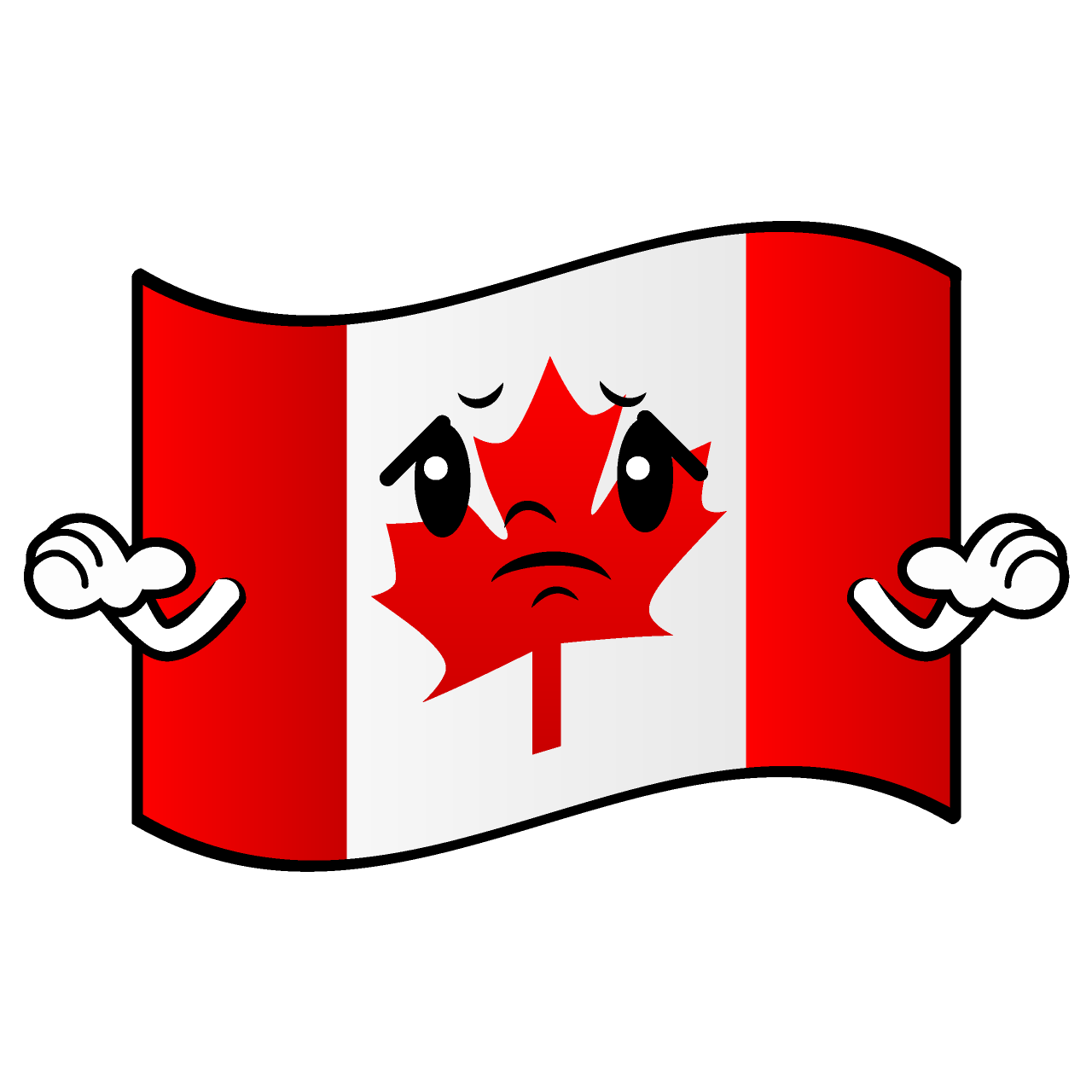 Troubled Canadian Flag