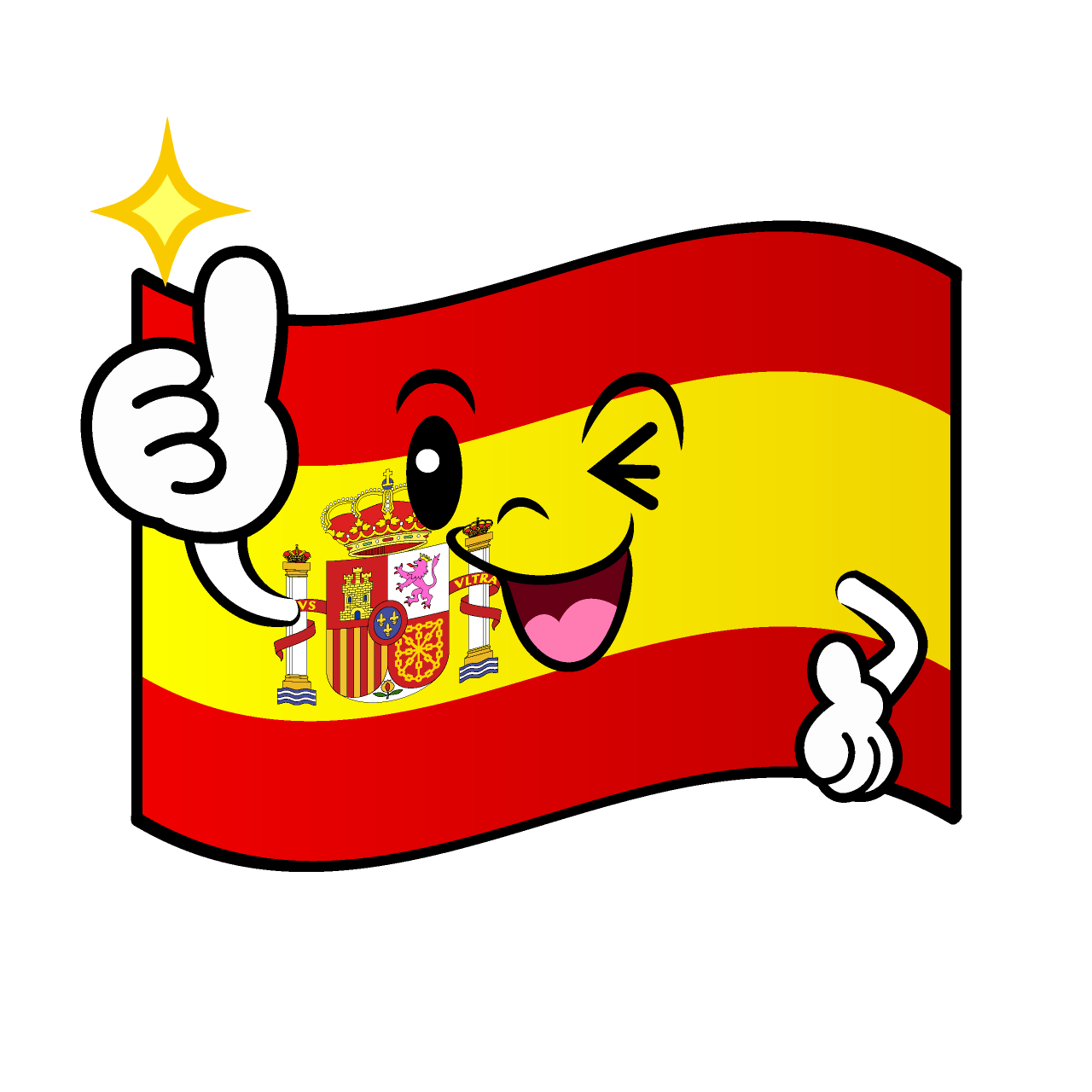 いいね！のスペイン国旗