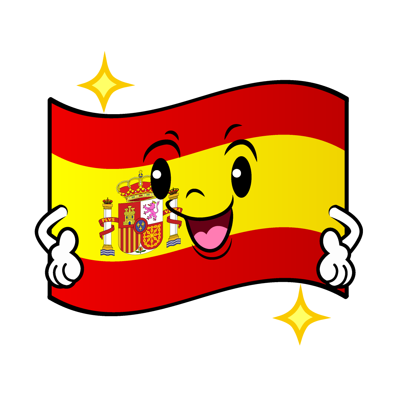 煌くスペイン国旗