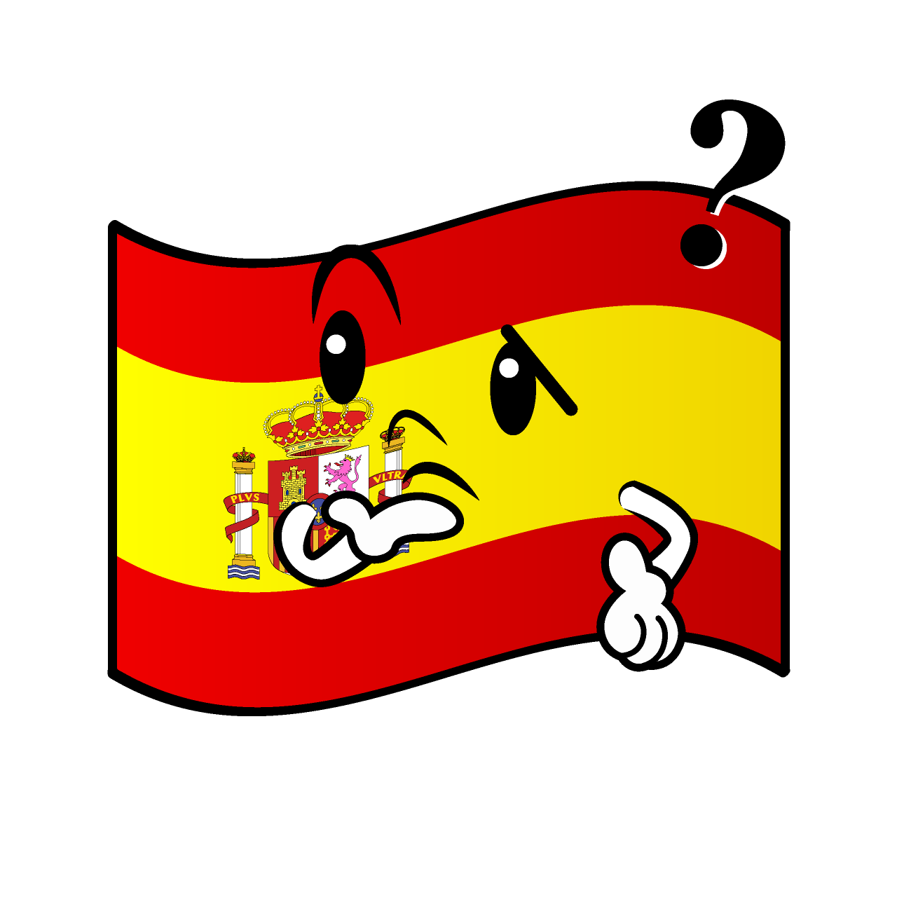 考えるスペイン国旗