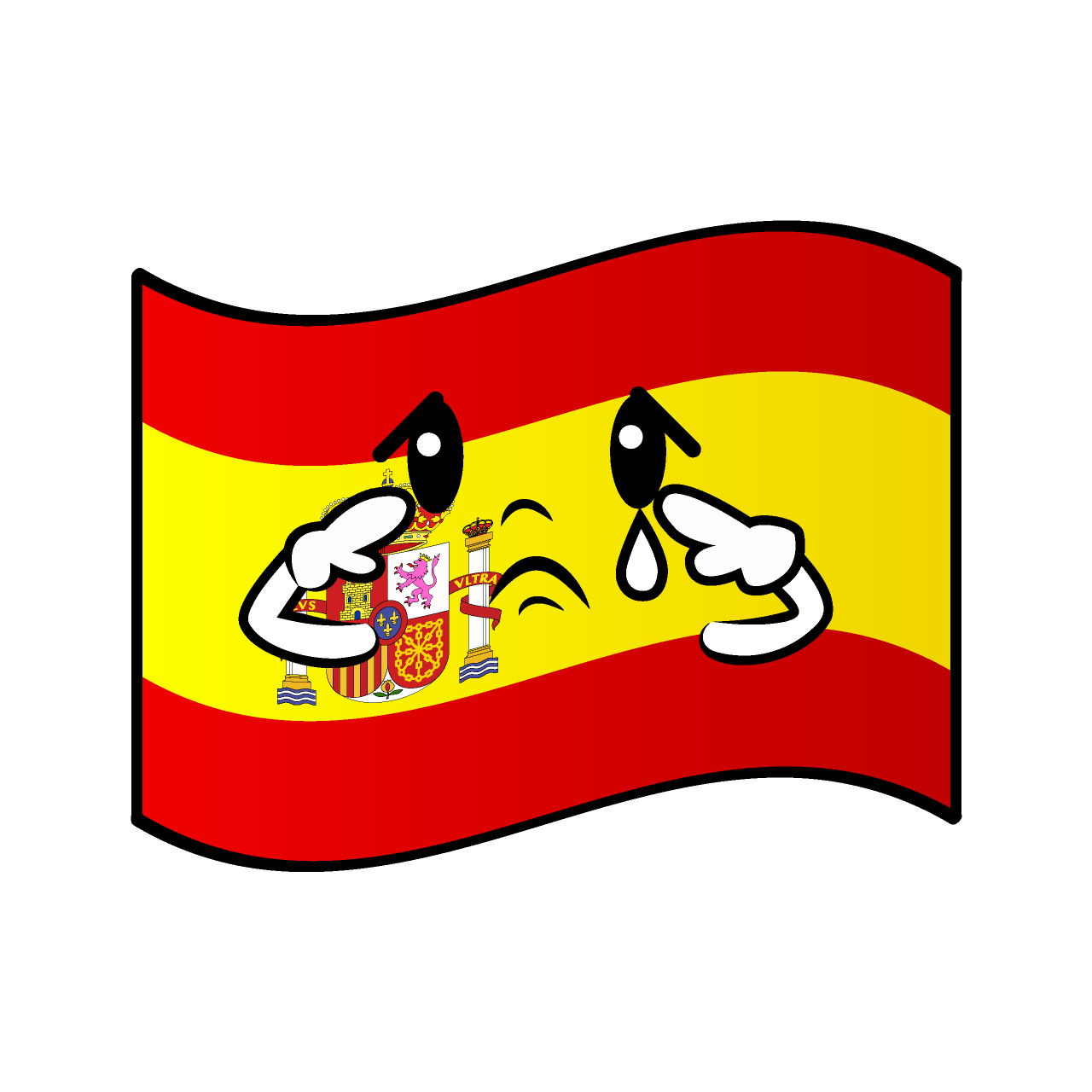 悲しいスペイン国旗