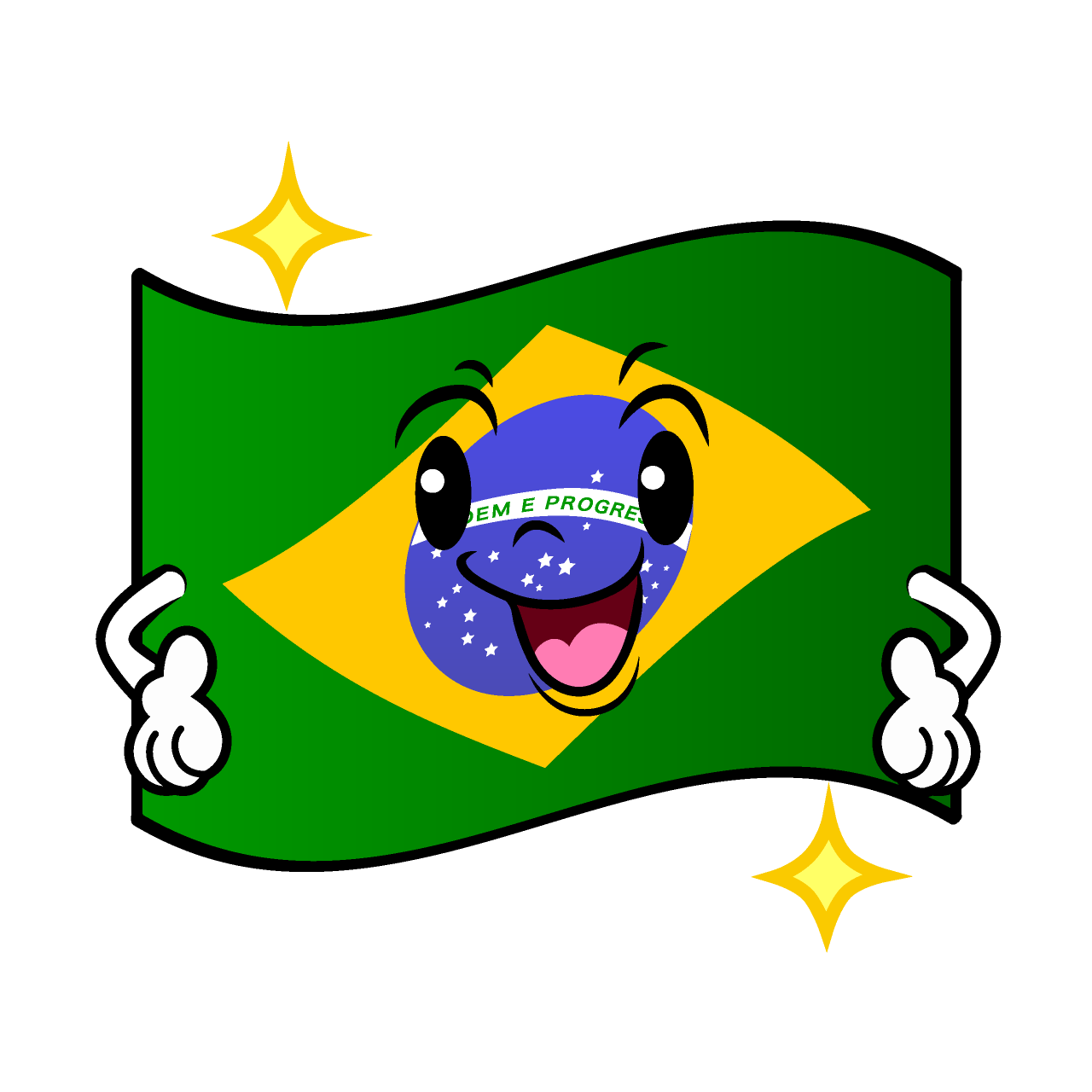 煌くブラジル国旗