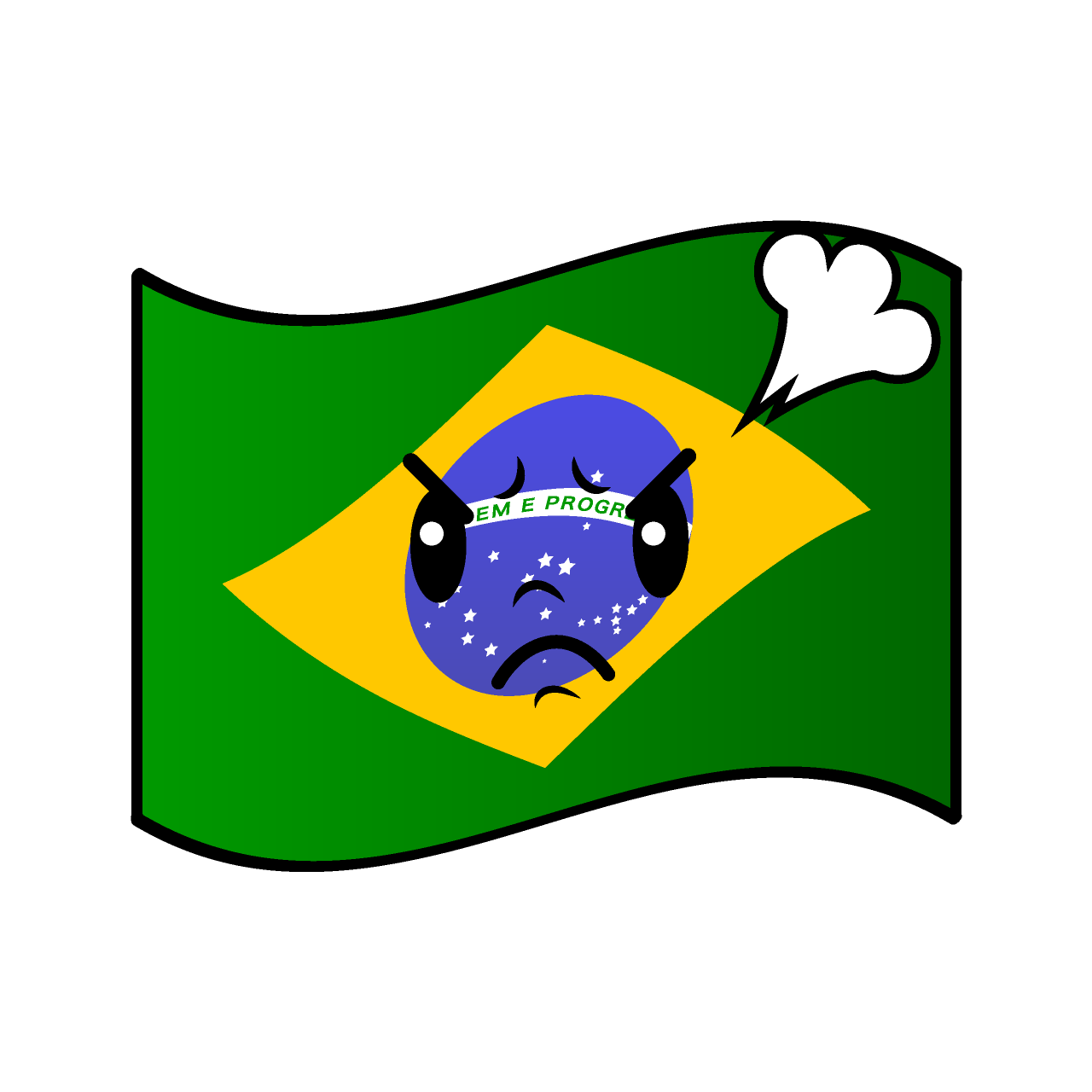 Angry Brazilian Flag