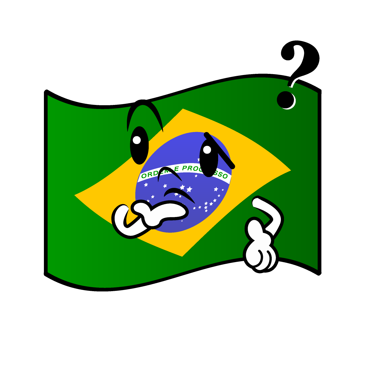 Thinking Brazilian Flag