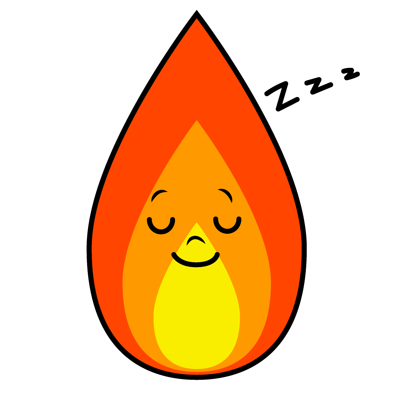 寝る火