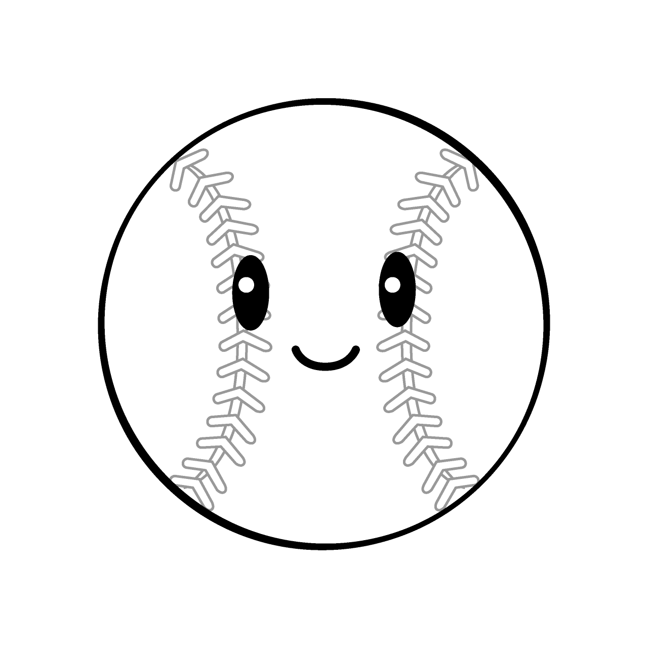 白いソフトボール