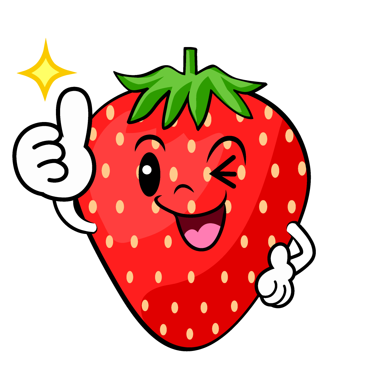 Thumbs-up Strawberry