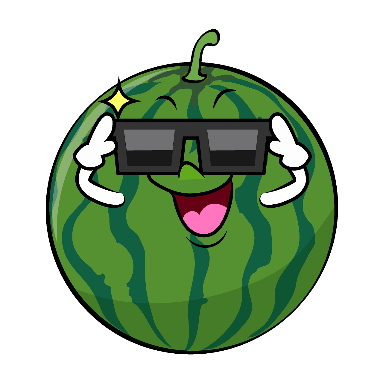 かっこいいスイカ