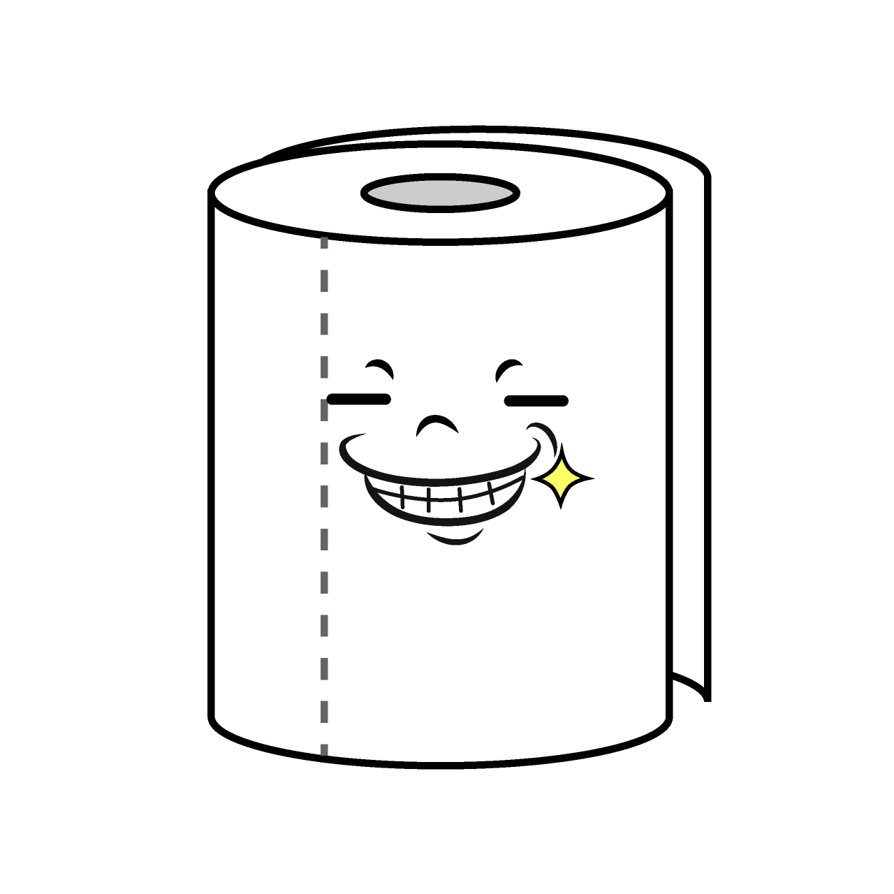 Grinning Toilet Paper