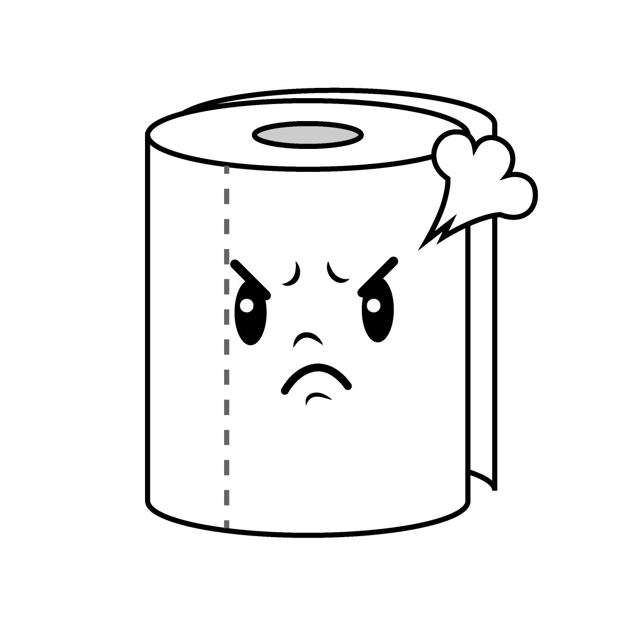 Angry Toilet Paper