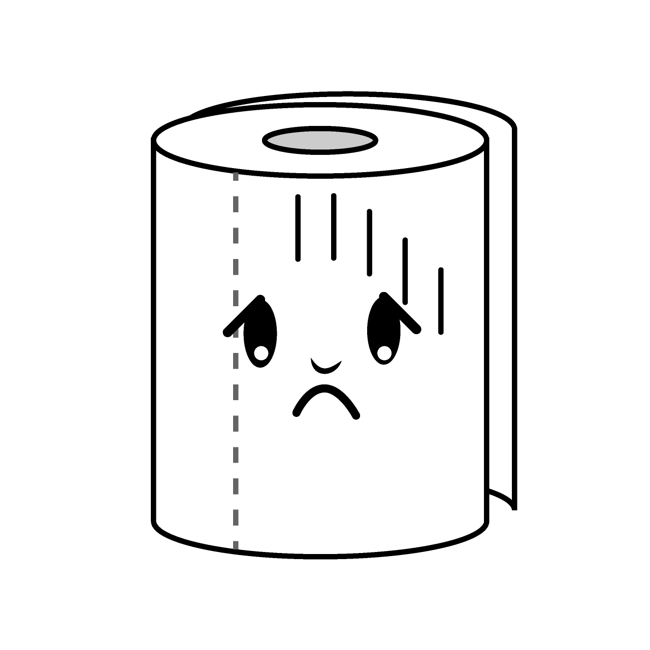 Depressed Toilet Paper