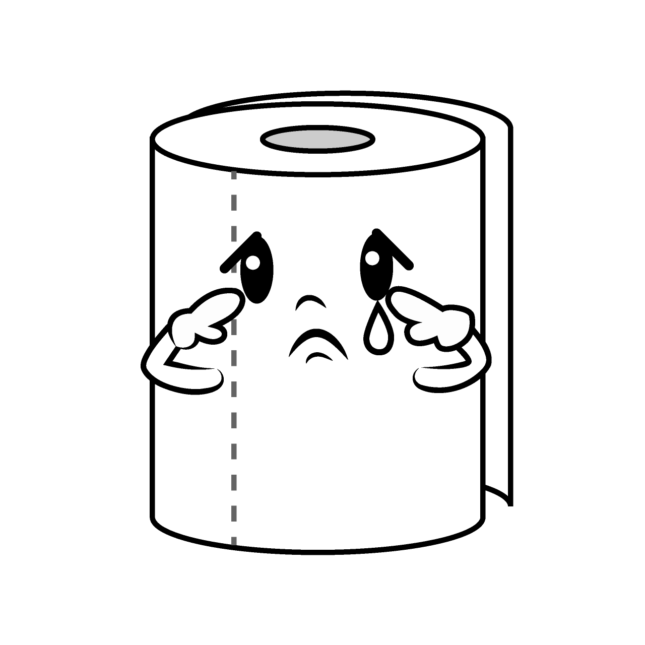 Sad Toilet Paper