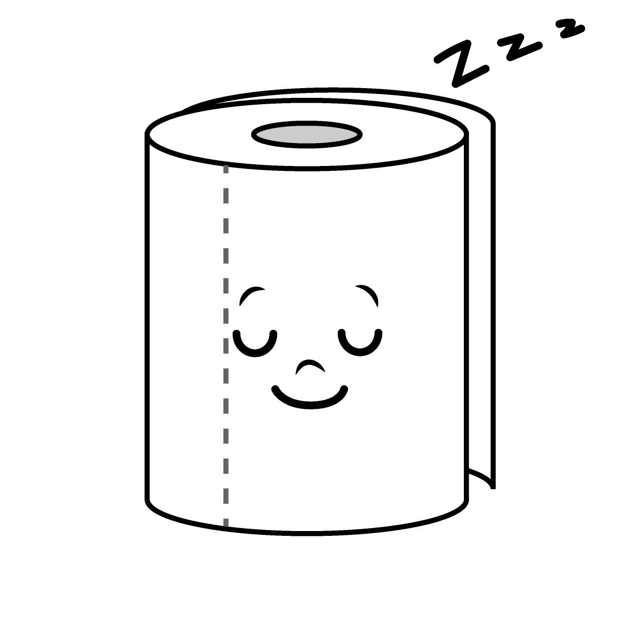 Sleeping Toilet Paper
