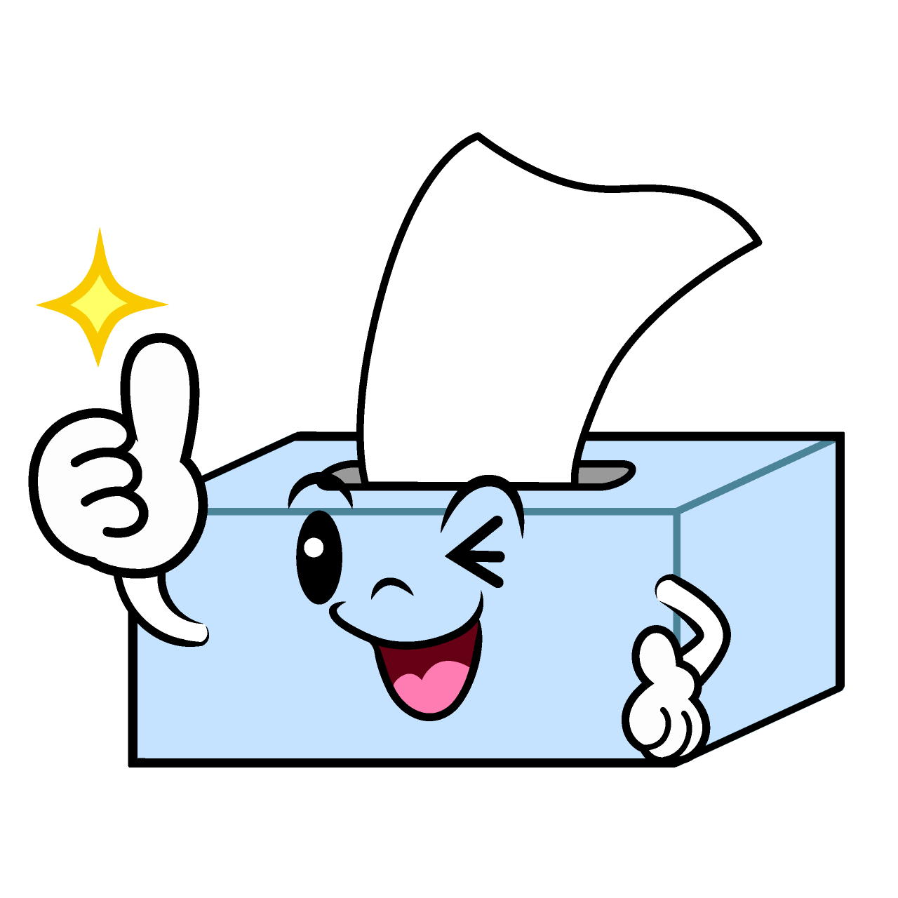 Thumbs-up Tissue