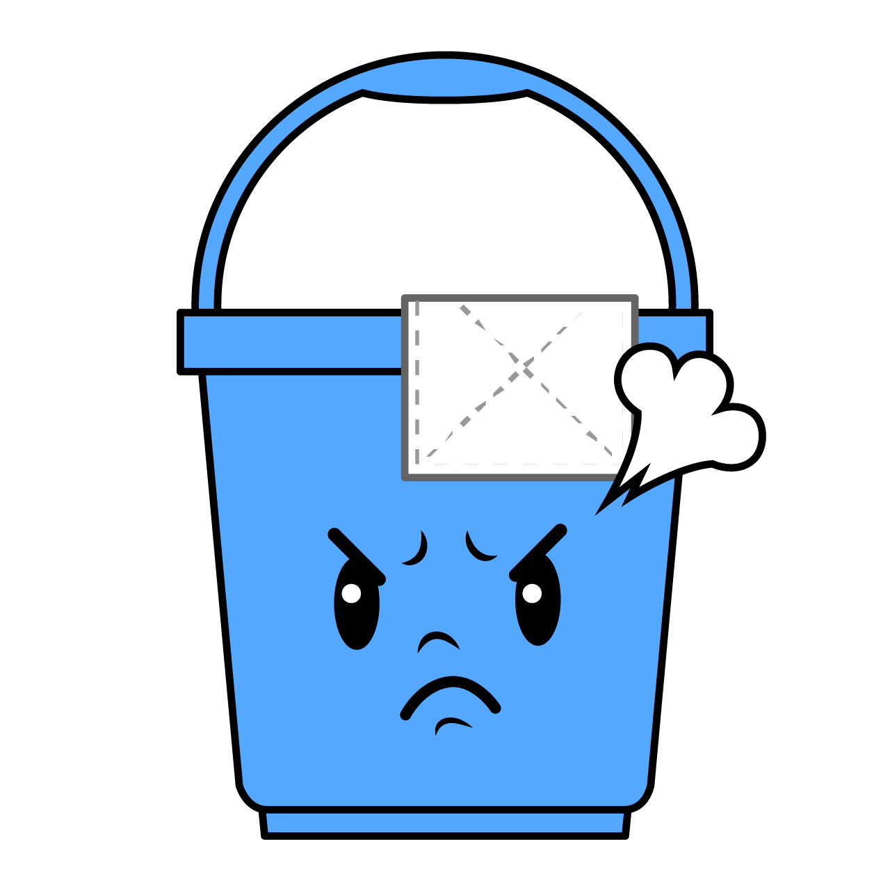 Angry Cleaning Bucket