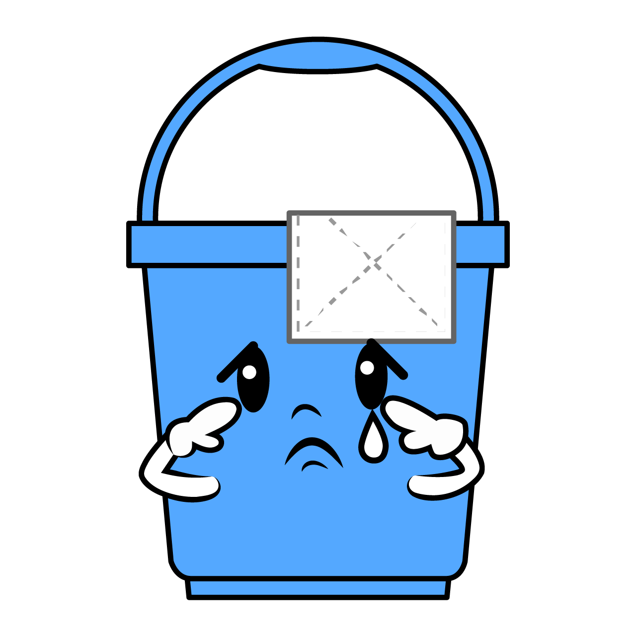 Sad Cleaning Bucket