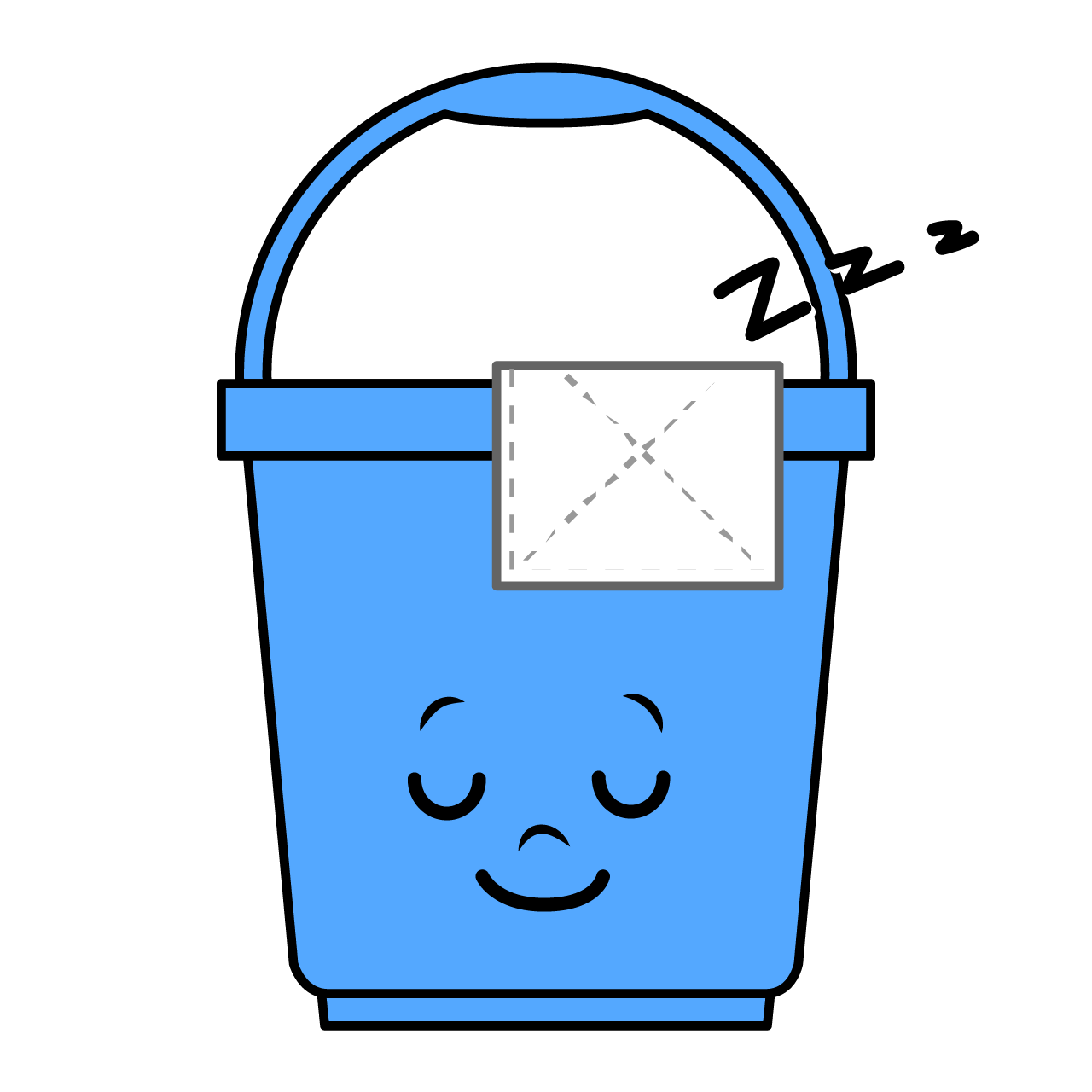 Sleeping Cleaning Bucket