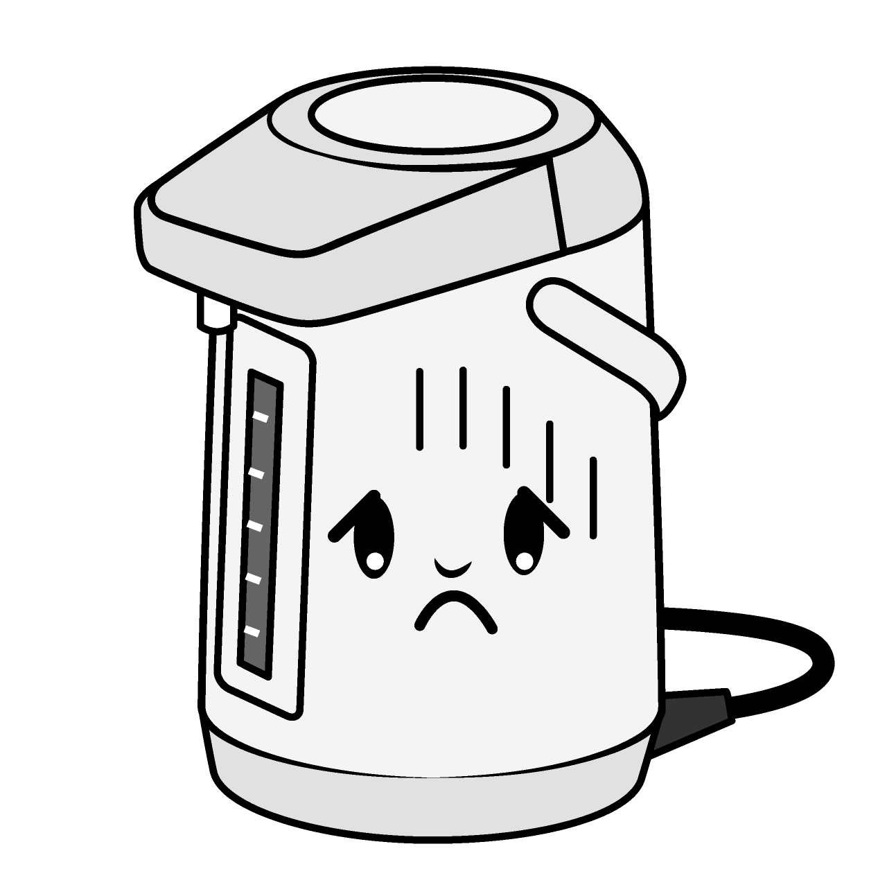落ち込む電気ポット