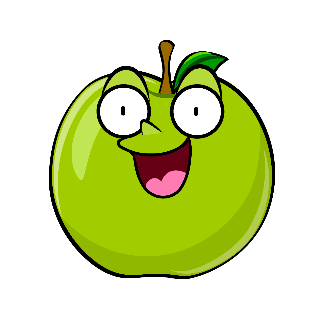 Surprised Green Apple
