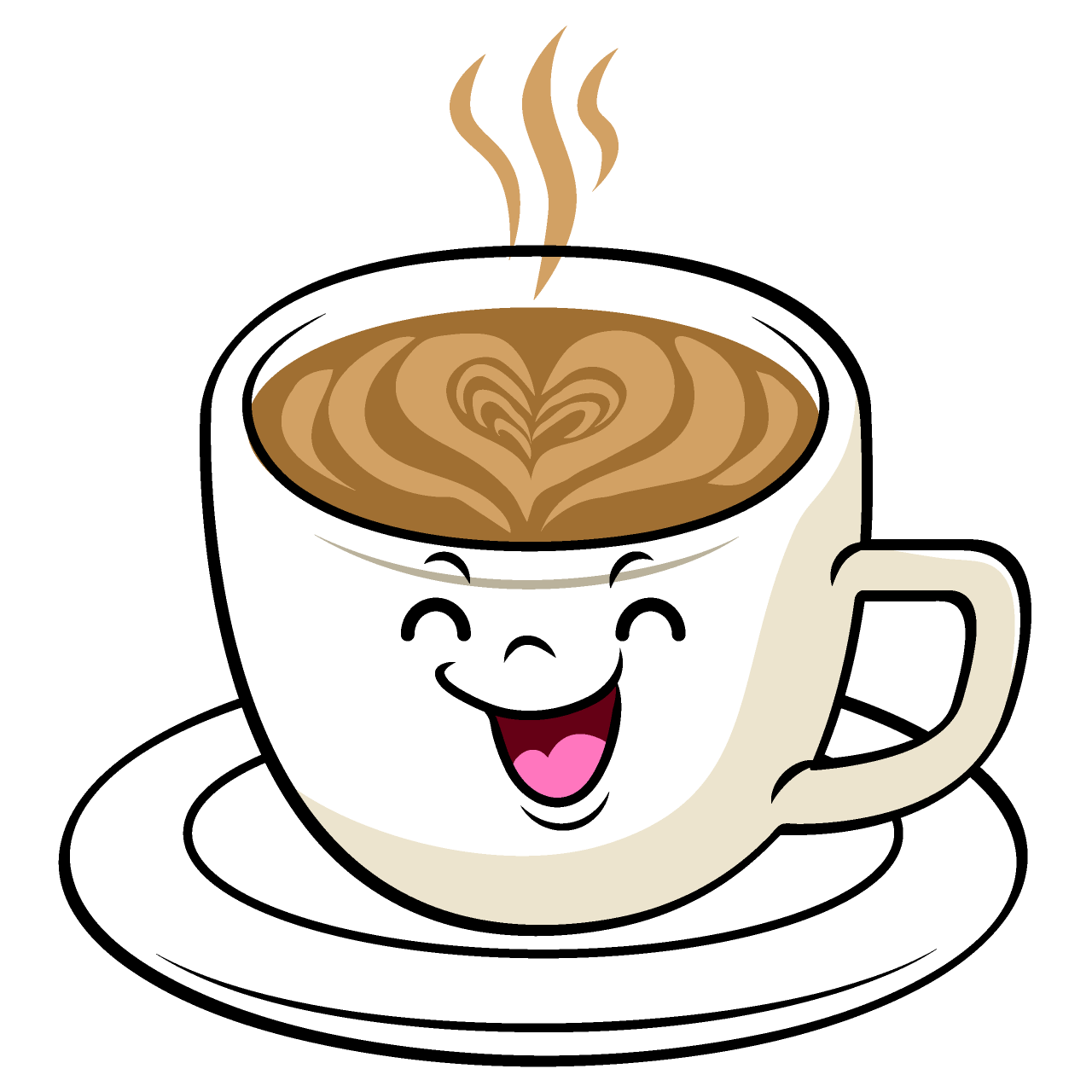 Smiling Cafe Latte