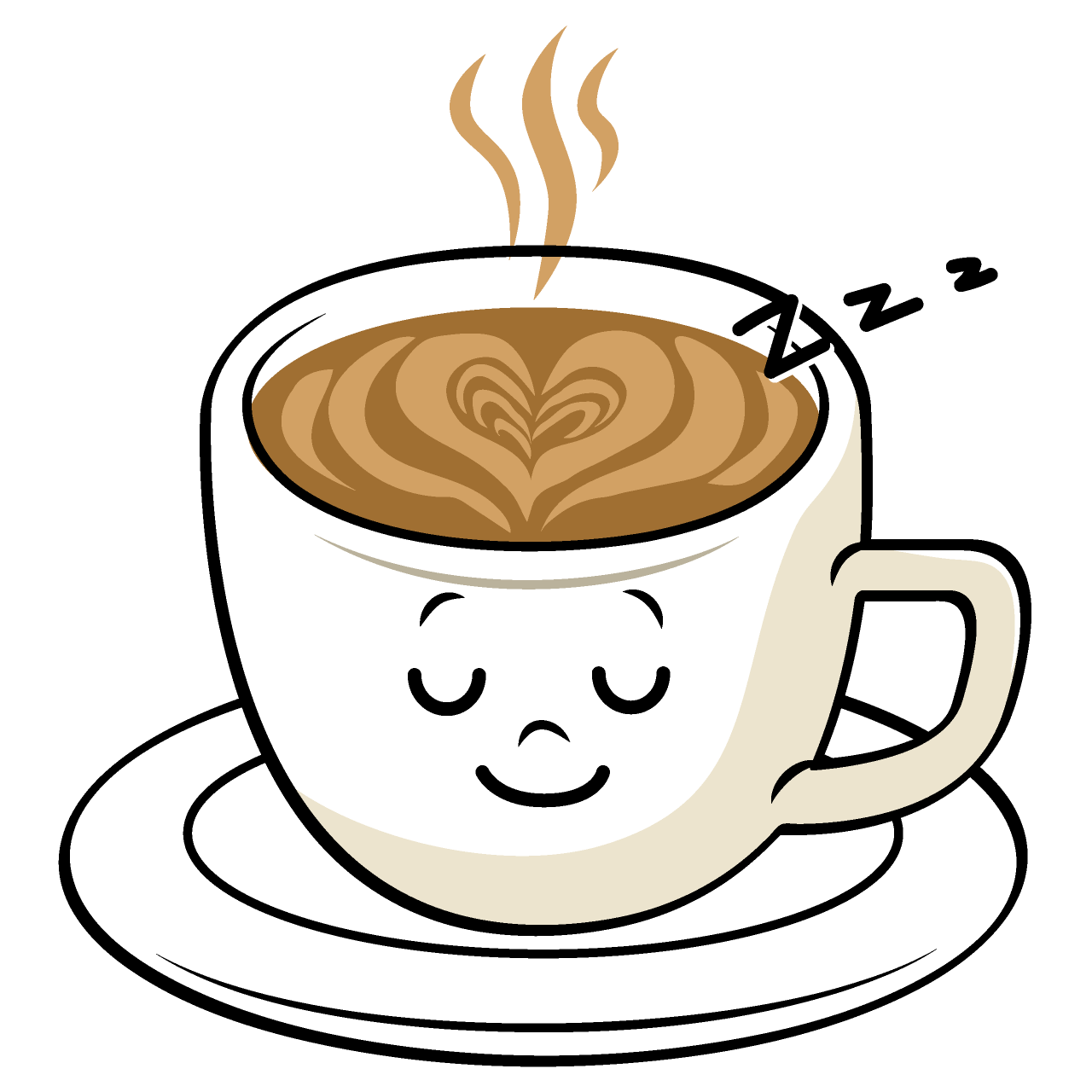 Sleeping Cafe Latte