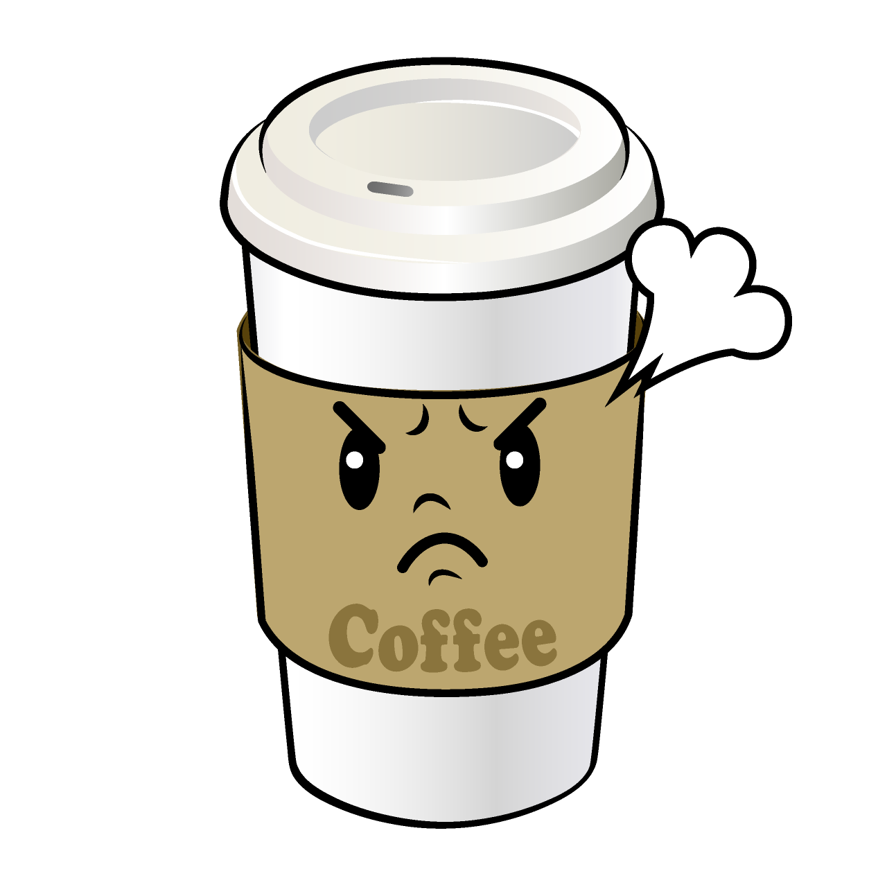 Angry Paper Cup Coffee