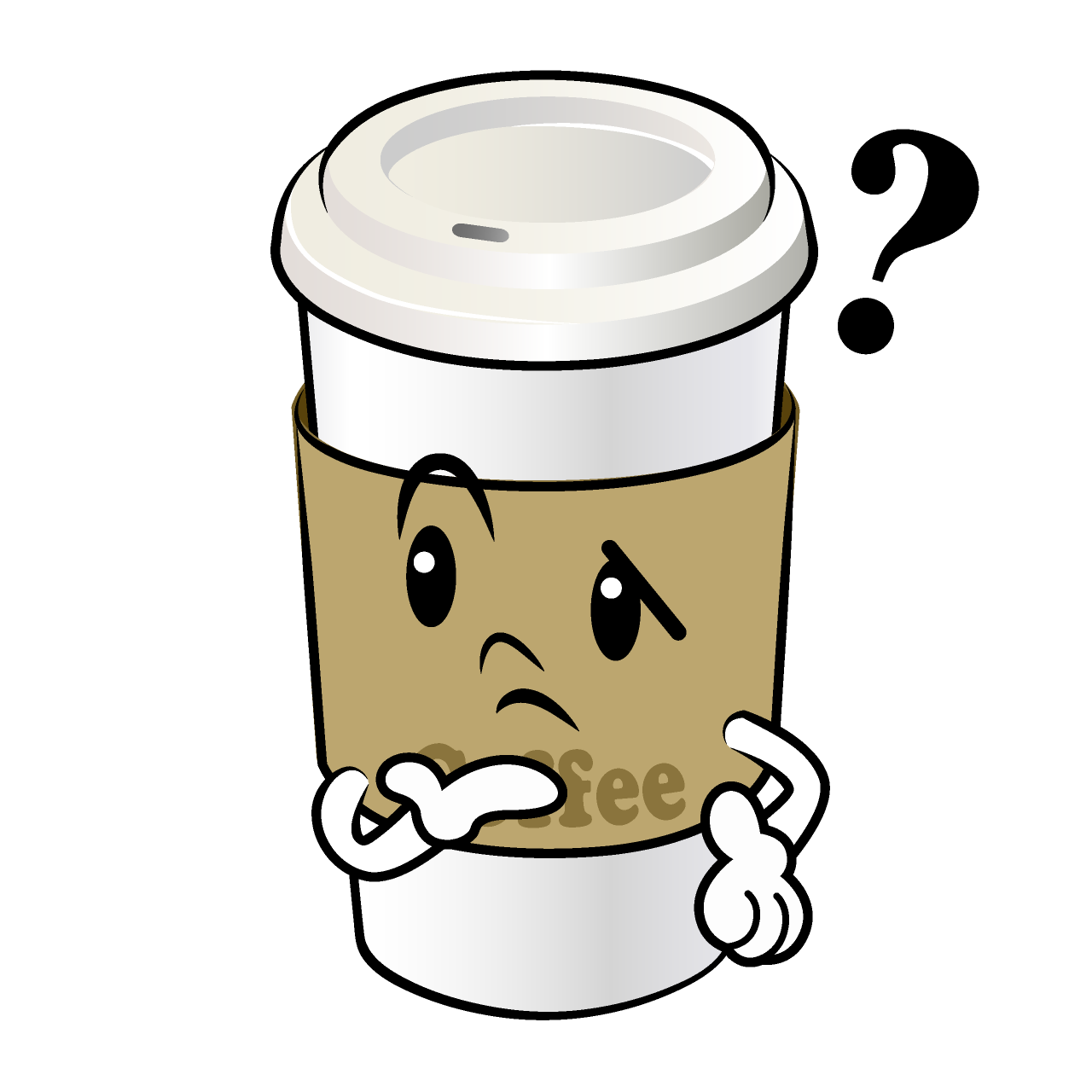 Thinking Paper Cup Coffee