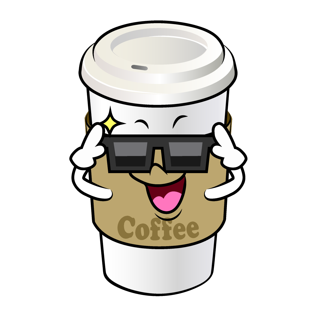 Cool Paper Cup Coffee