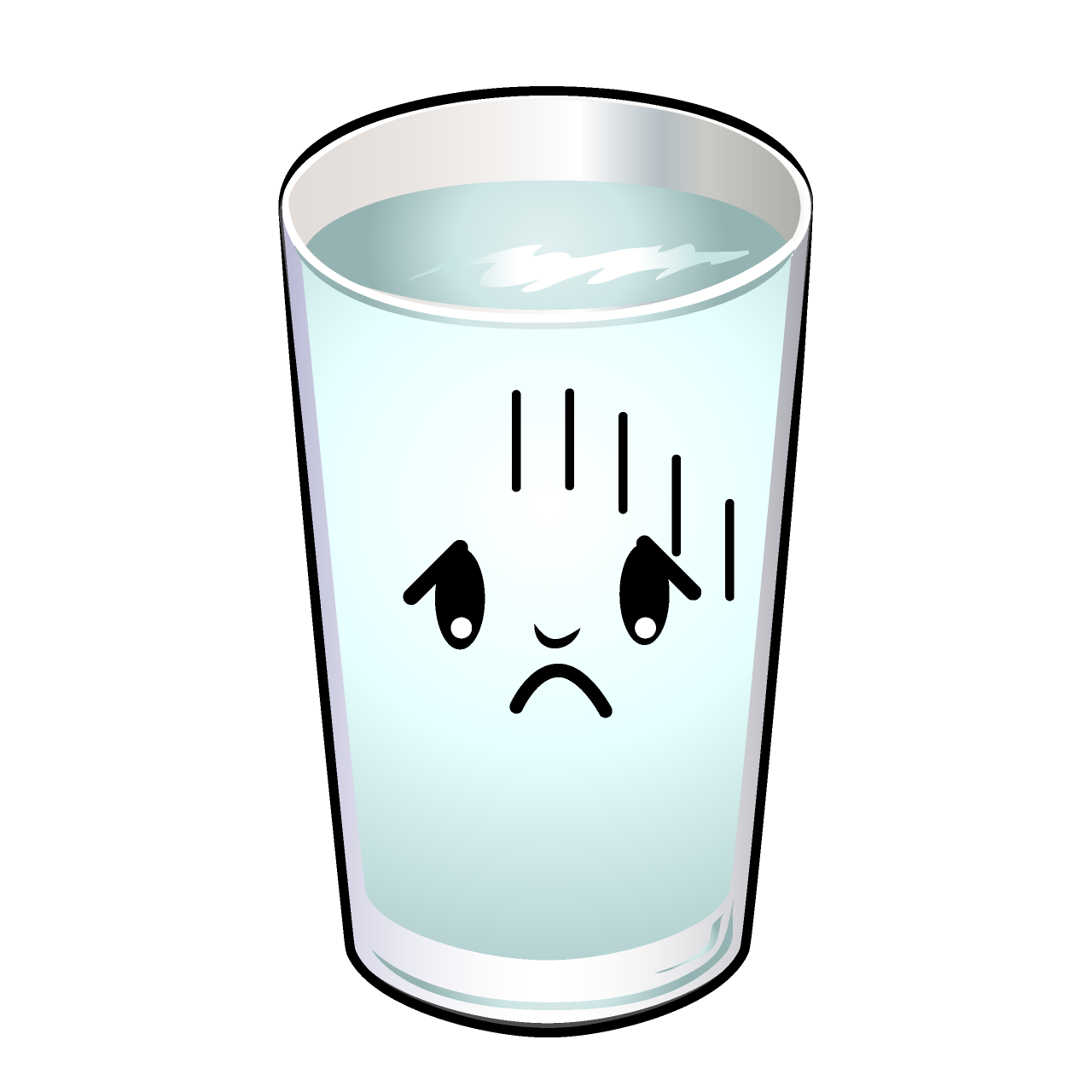 Depressed Water Glass