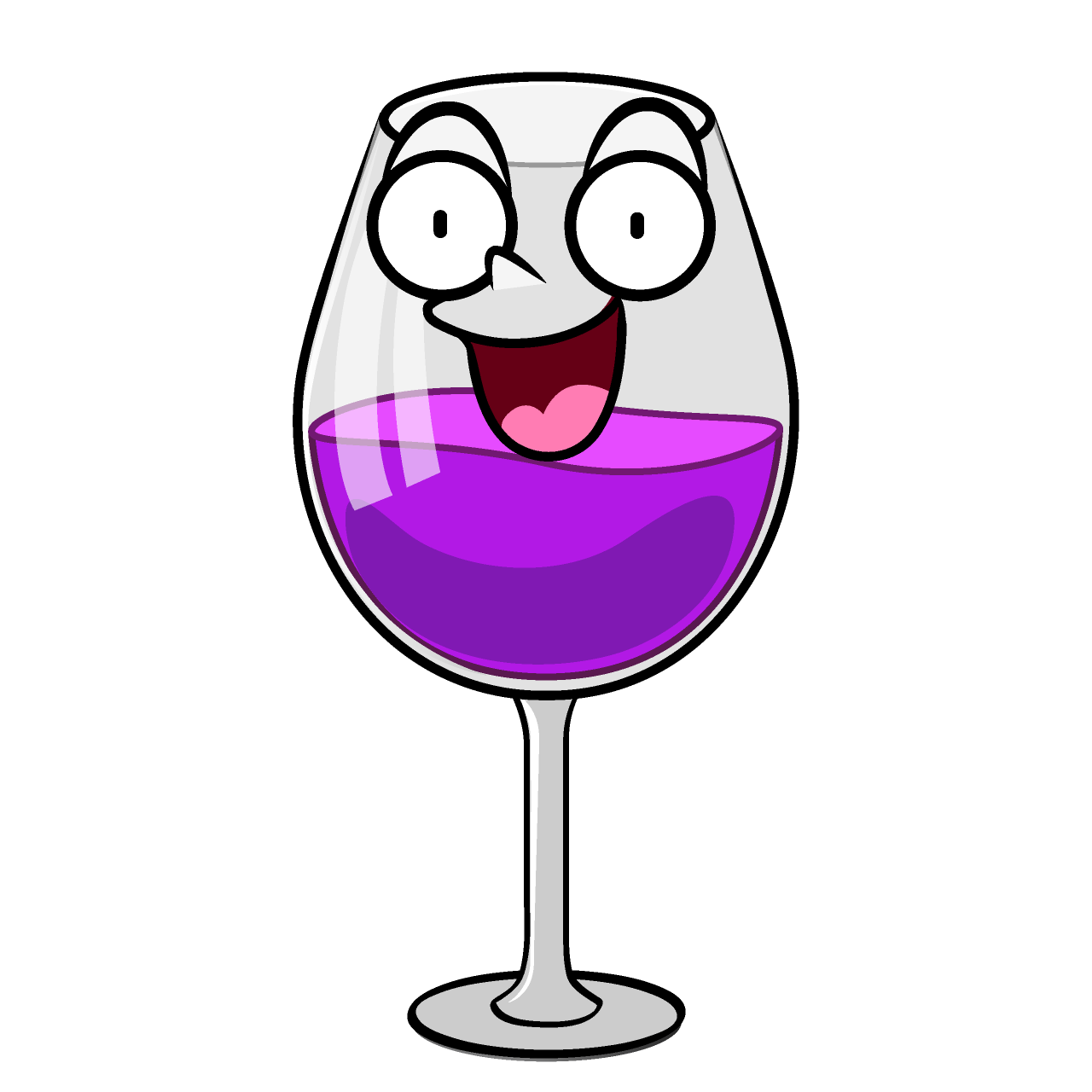 Surprised Wine Glass