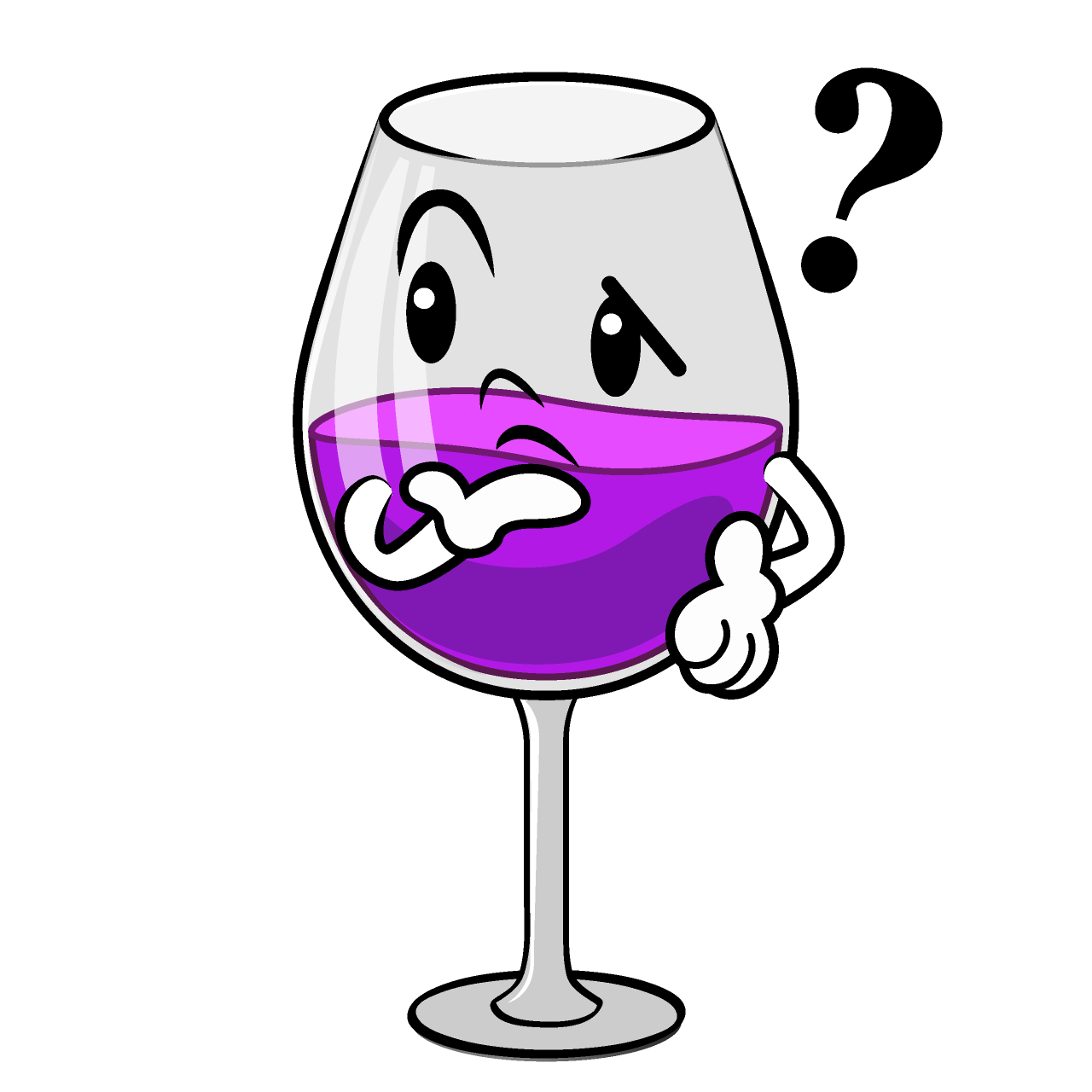Thinking Wine Glass