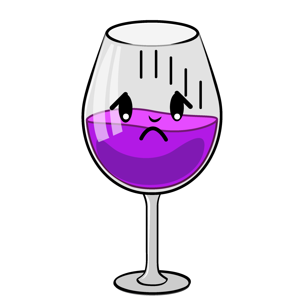 Depressed Wine Glass